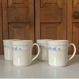 Vintage Corelle by Corningware “First of Spring” Coffee Cups, Set of 4